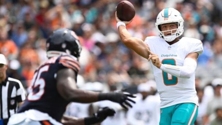 Miami Dolphins vs Chicago Bears Match Player Stats