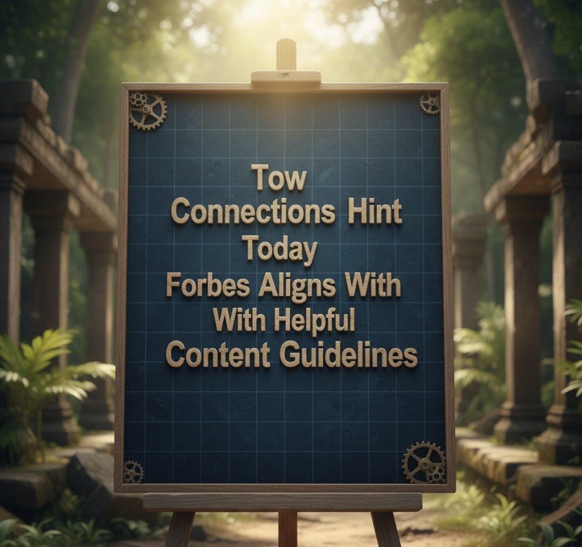 How Connections Hint Today Forbes Aligns With Helpful Content Guidelines