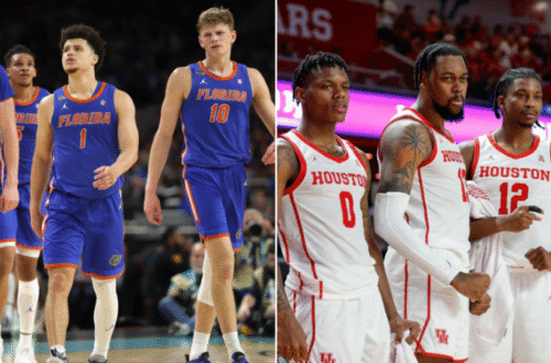 florida gators men's basketball vs houston cougars men's basketball timeline