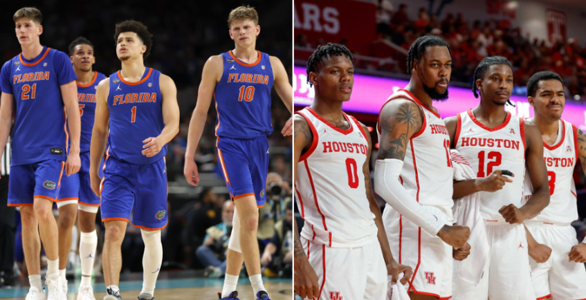 florida gators men's basketball vs houston cougars men's basketball timeline