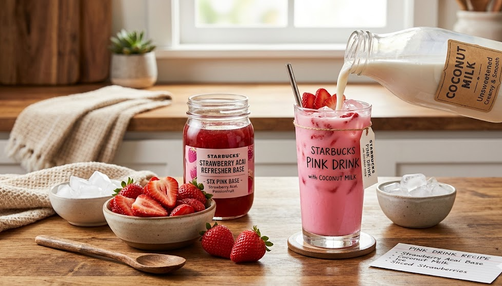Starbucks Pink Drink Recipe with Coconut Milk